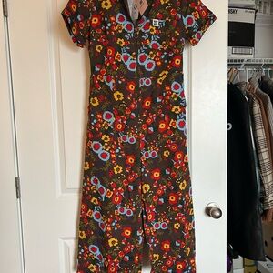 Lucy & Yak Colorful Floral Jumpsuit